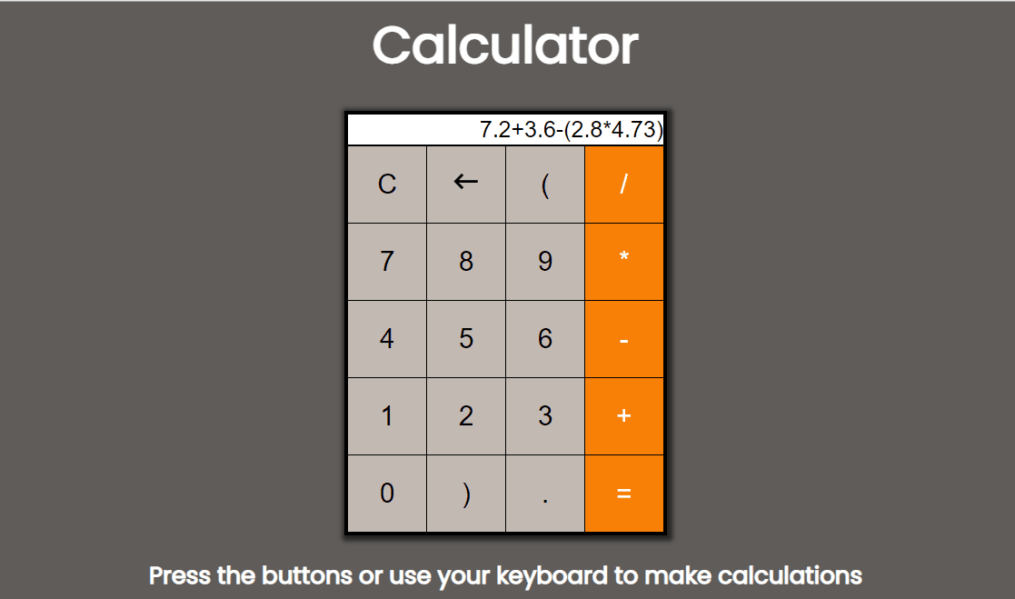 Calculator Project